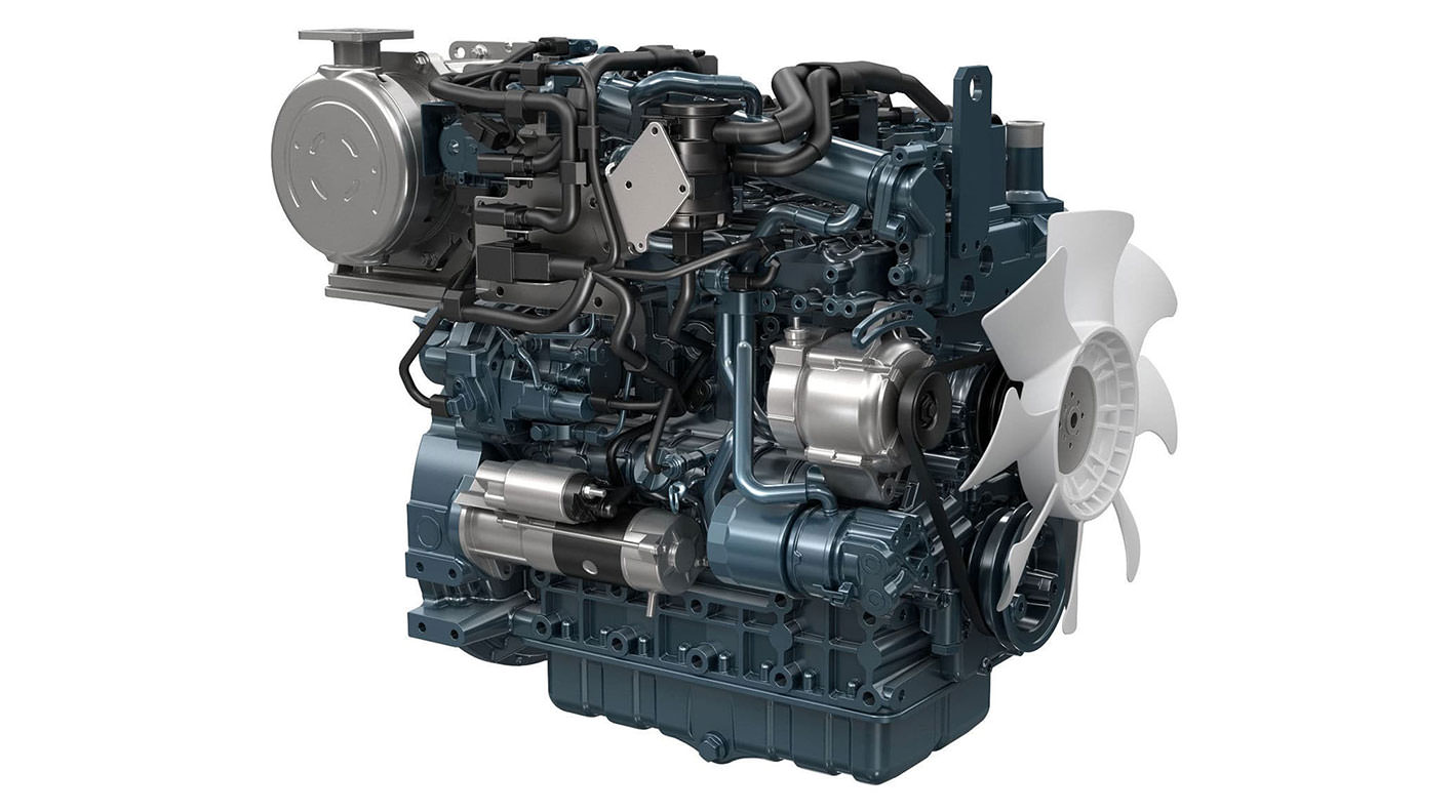 Kubota's EU Stage V emission regulation compliant DPF-equipped engine model adopted in 2019